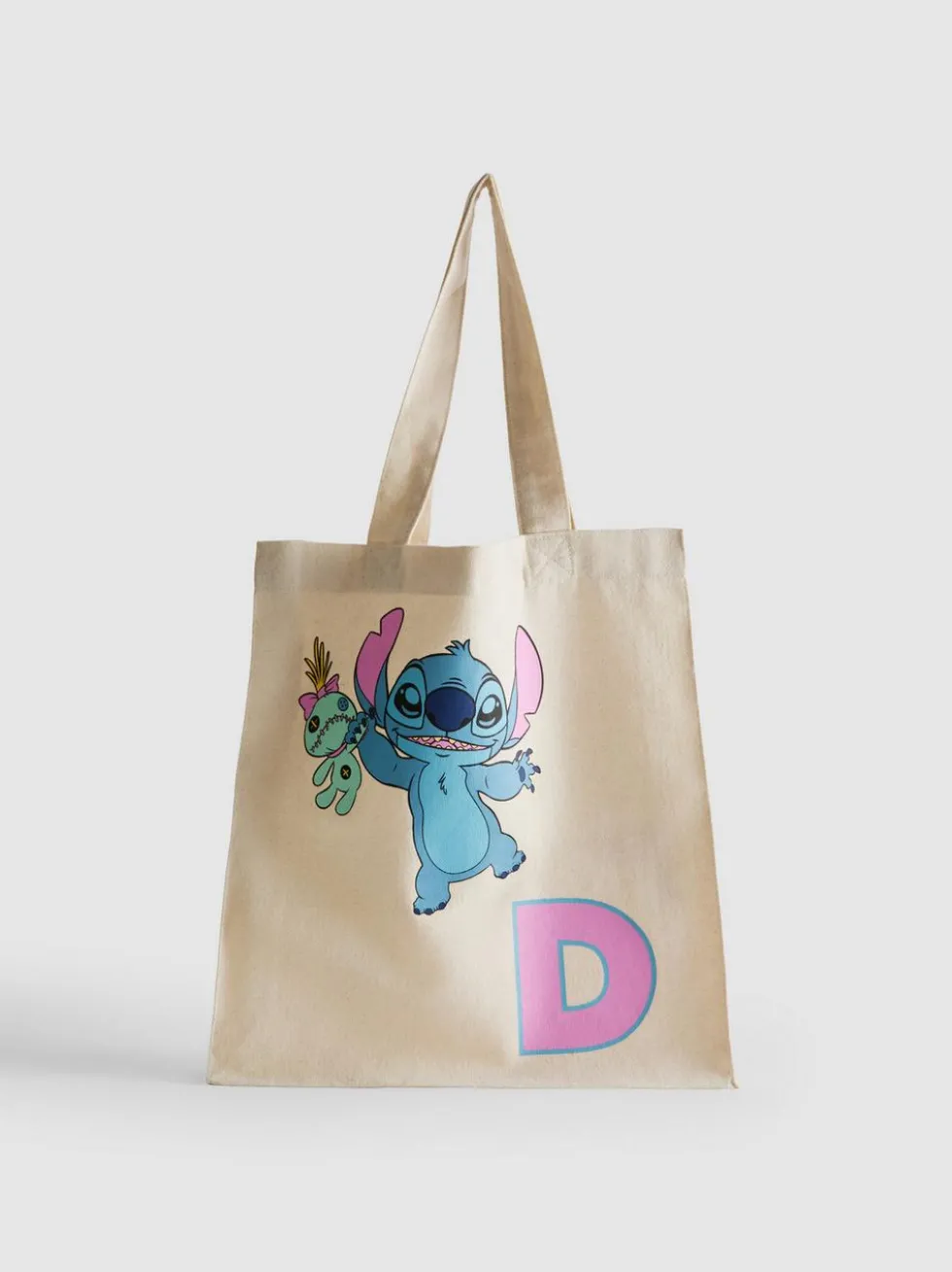 „Disney Stitch“ Einkaufstasche mit Initiale