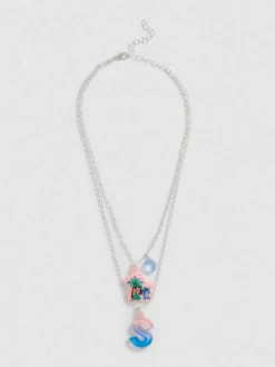 „Disney Stitch“ Halskette mit Initialenanhänger