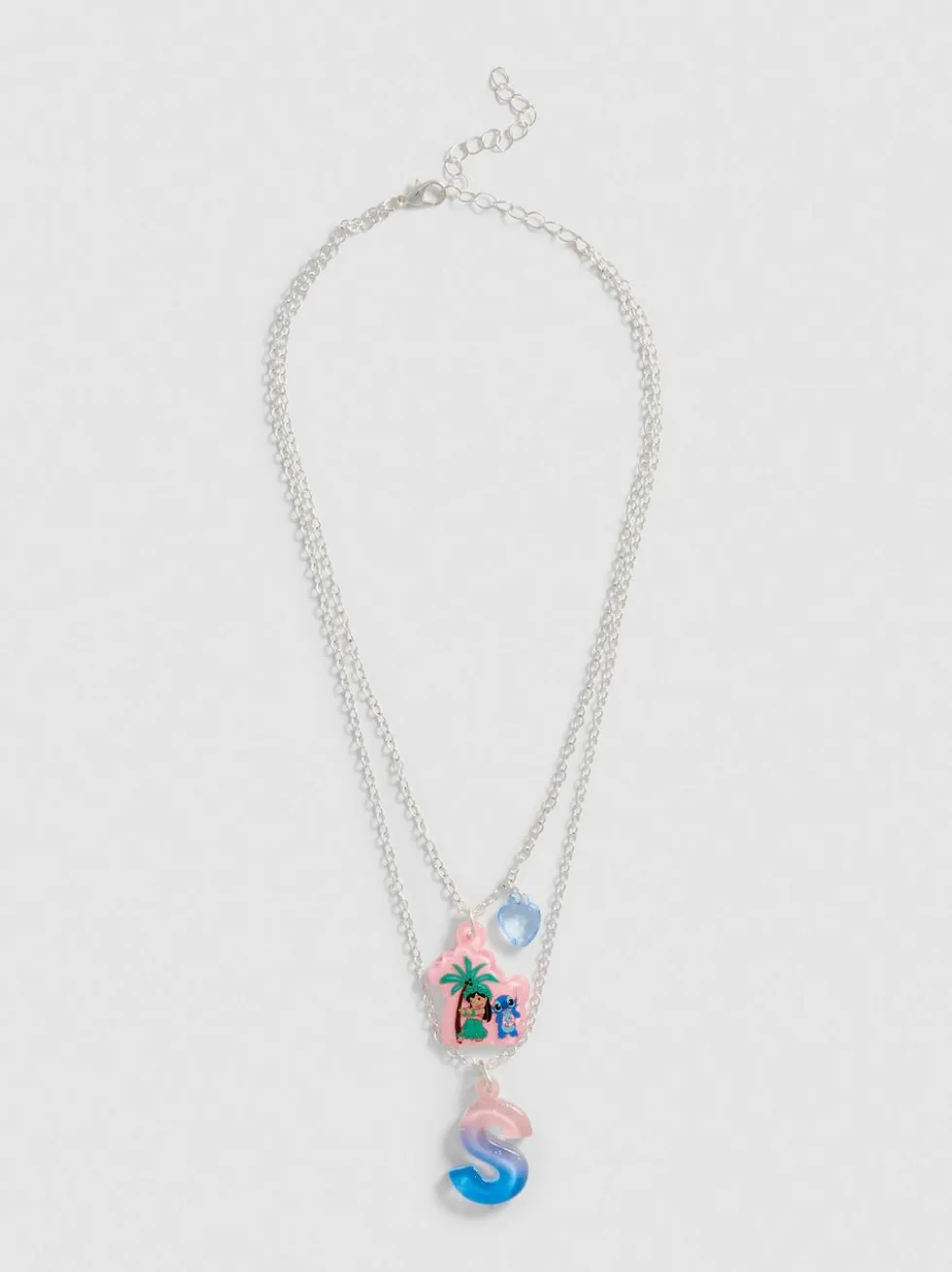 „Disney Stitch“ Halskette mit Initialenanhänger