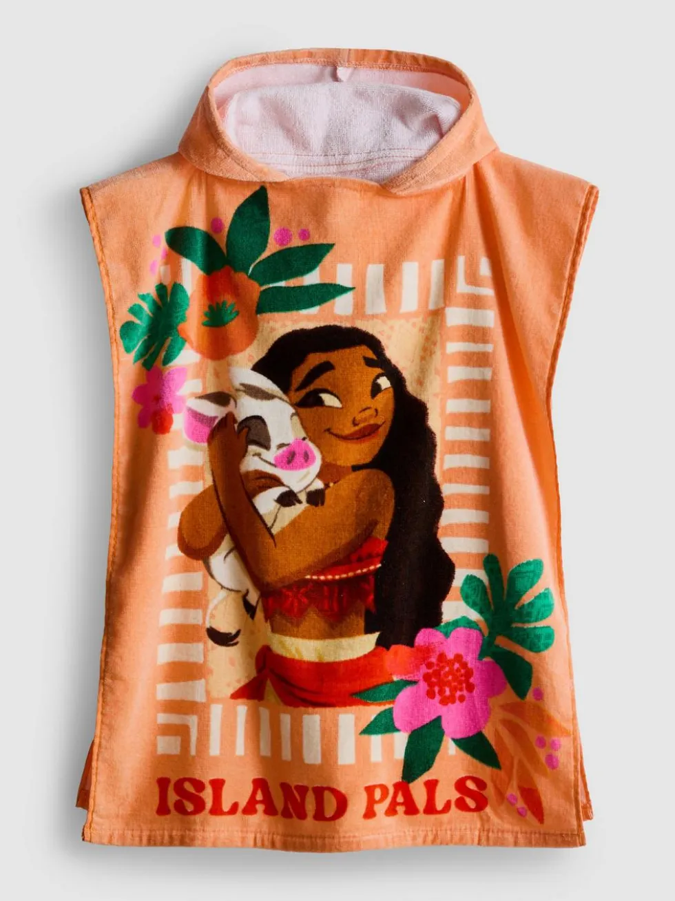 „Disney Vaiana“ Frottee-Poncho mit Kapuze