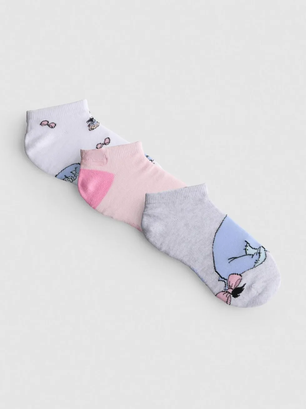 „Disney Winnie Puuh I-Aah“ Sneakersocken aus reiner Baumwolle, 3er-Pack