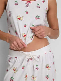 „Disney Winnie Puuh“ Schlafanzug mit Trägertop und hohem Baumwollanteil