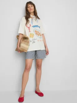 „Dolce Vita“ Oversized-T-Shirt mit Grafik