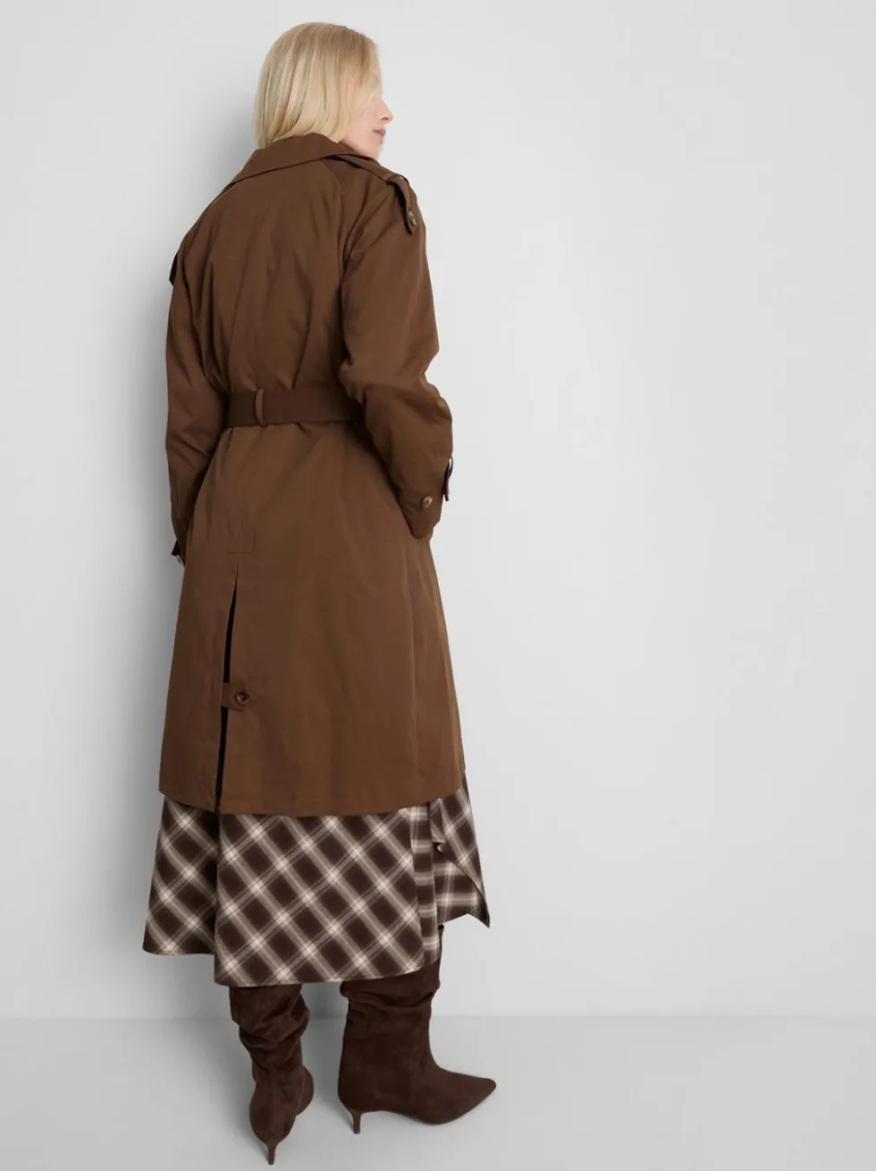 Doppelreihiger „By Coleen“ Midi-Trenchcoat