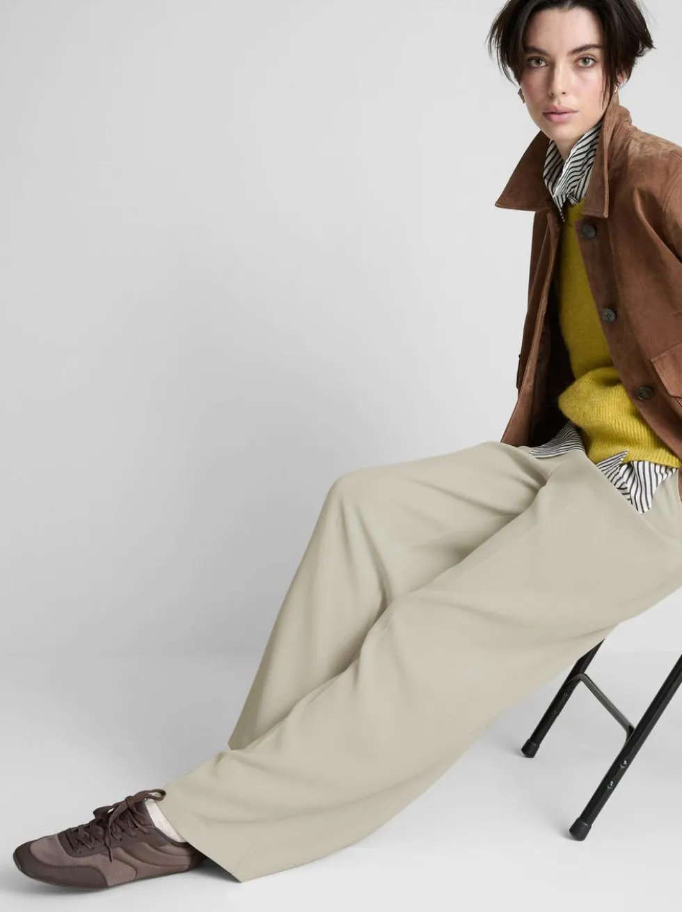 Elegante Hose mit weitem Bein