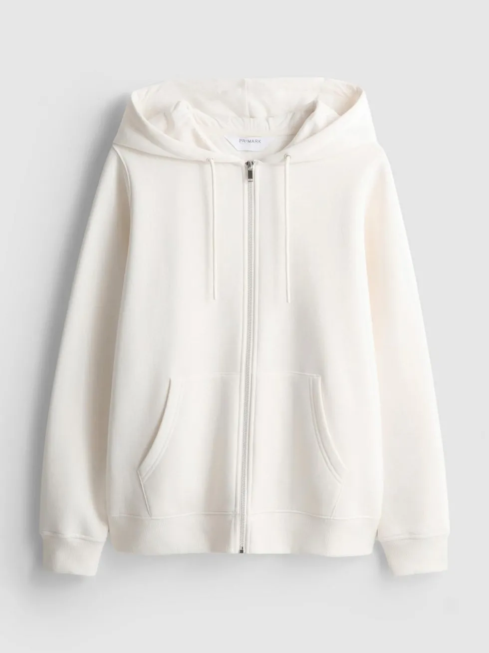Essential Hoodie aus Baumwollmischung mit Reißverschluss