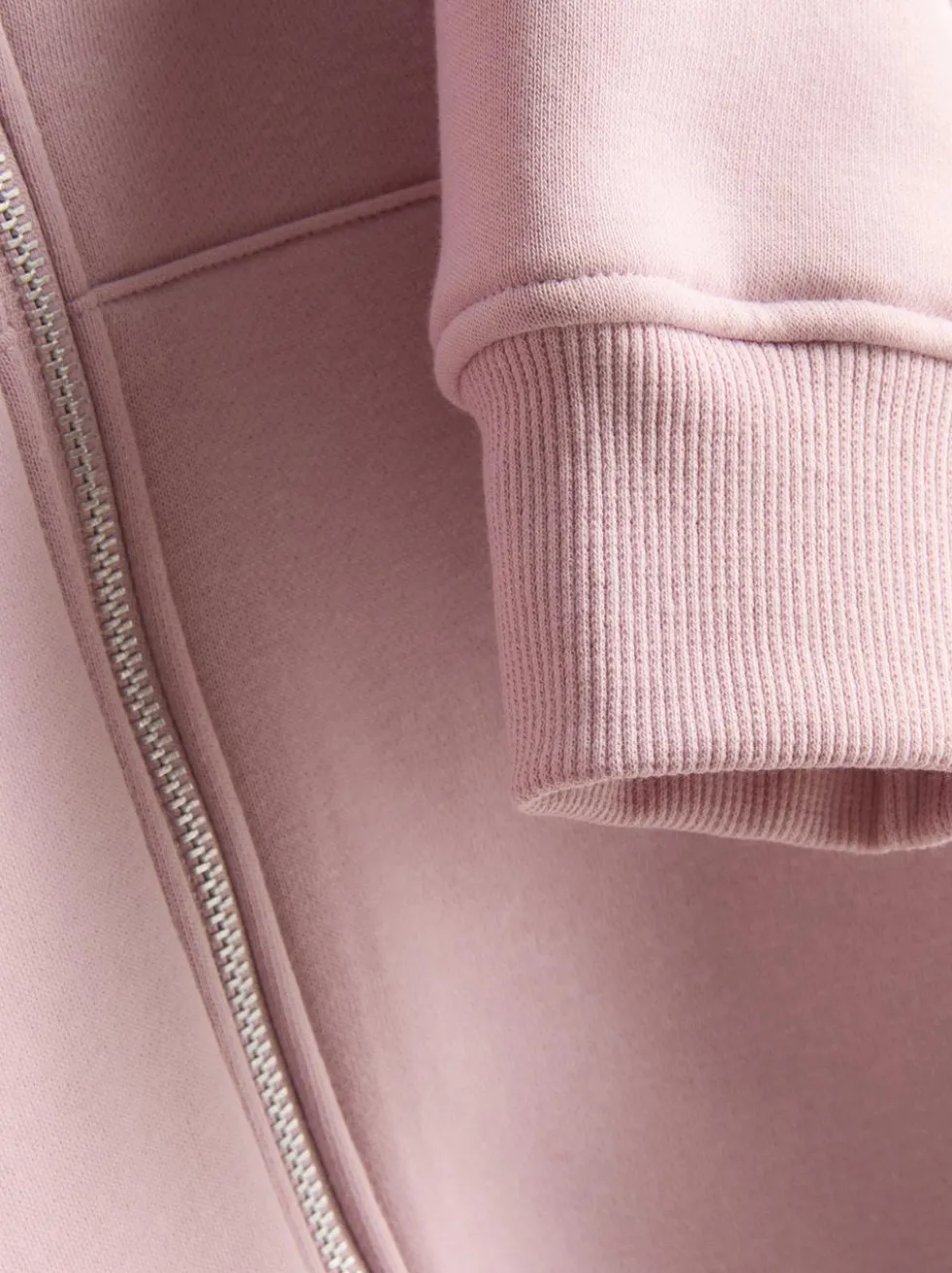 Essential Hoodie aus Baumwollmischung mit Reißverschluss