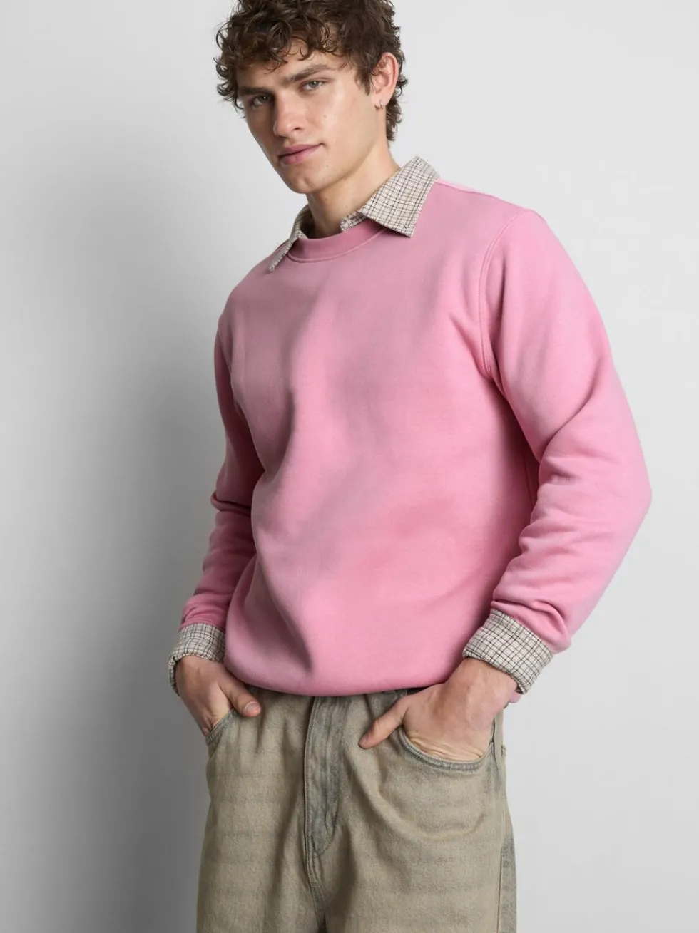 Essential-Sweatshirt mit Rundhalsausschnitt