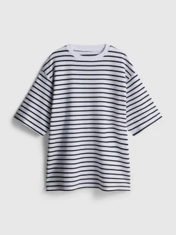 Essential-T-Shirt aus Baumwolle im Oversized-Look