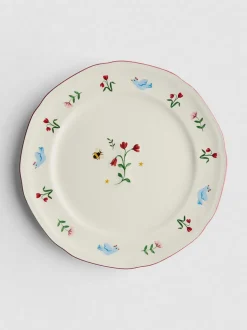 Essteller mit Blumendesign