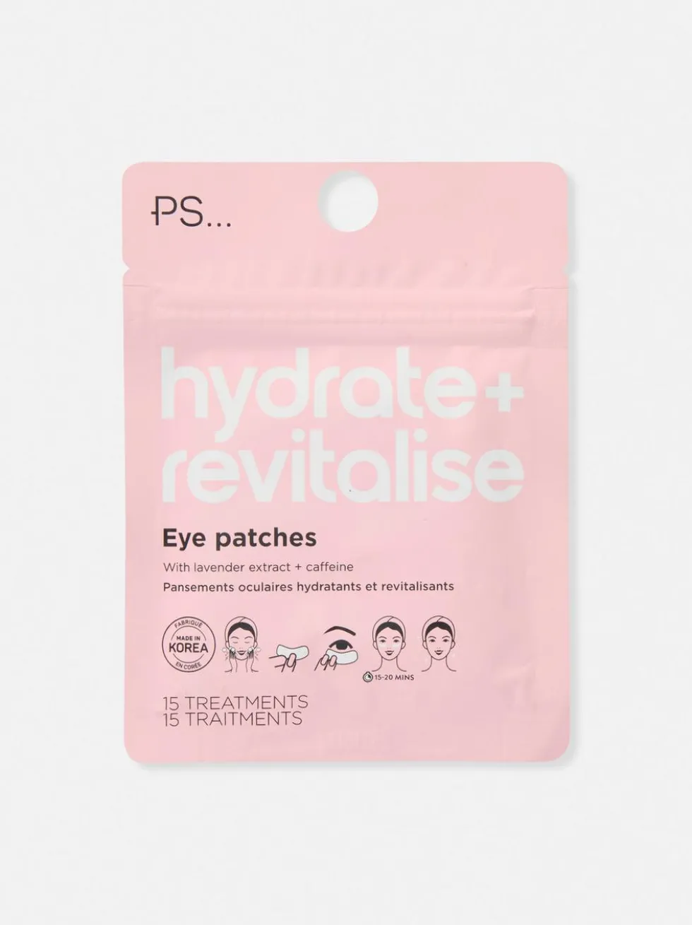 Feuchtigkeitsspendende, revitalisierende Augenpatches