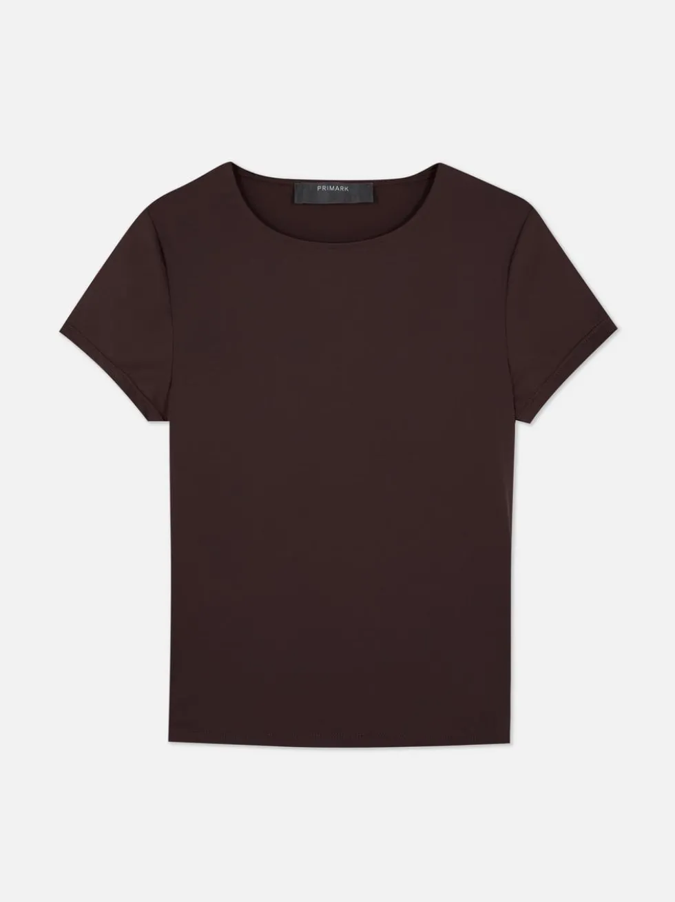 Figurbetontes T-Shirt mit Rundhalsausschnitt