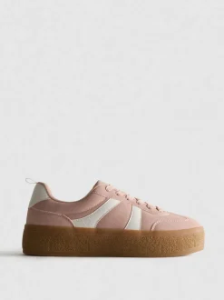 Flatform-Sneaker mit Gummisohle