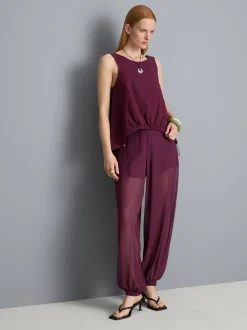 Funktionales Tanktop mit rundem Saum
