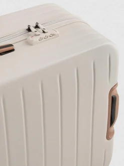 Geformter Hartschalenkoffer mit 8 Rollen