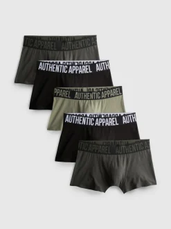 Gemusterte Hipster-Slips, 5er-Pack