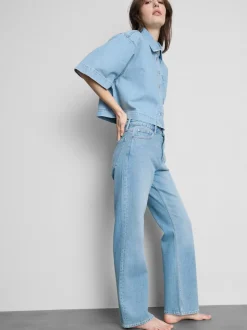 Gerade geschnittene Jeans aus Baumwolldenim