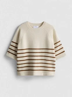 Gerades „By Coleen“ T-Shirt aus Wollgemisch