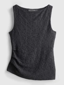 Gerafftes Top in Knitteroptik