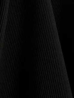 Gerippte Hose mit Schlag