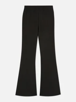 Gerippte Hose mit Schlag
