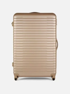 Gerippter Hartschalenkoffer mit 4 Rädern