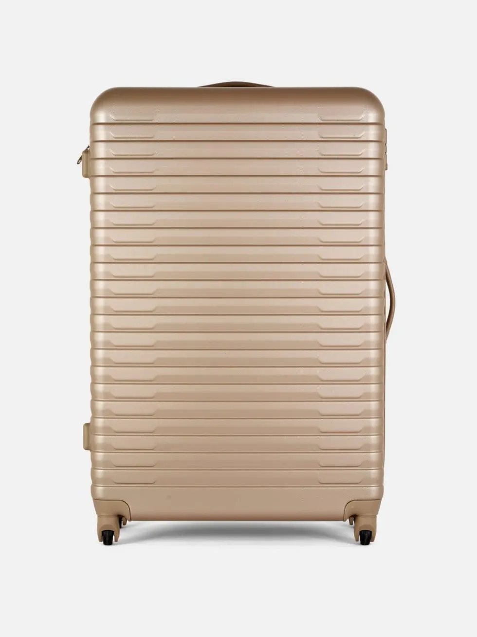 Gerippter Hartschalenkoffer mit 4 Rädern