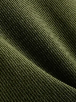 Gerippter Pullover mit Rundhalsausschnitt