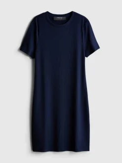 Geripptes Bodycon-T-Shirt-Kleid in Minilänge