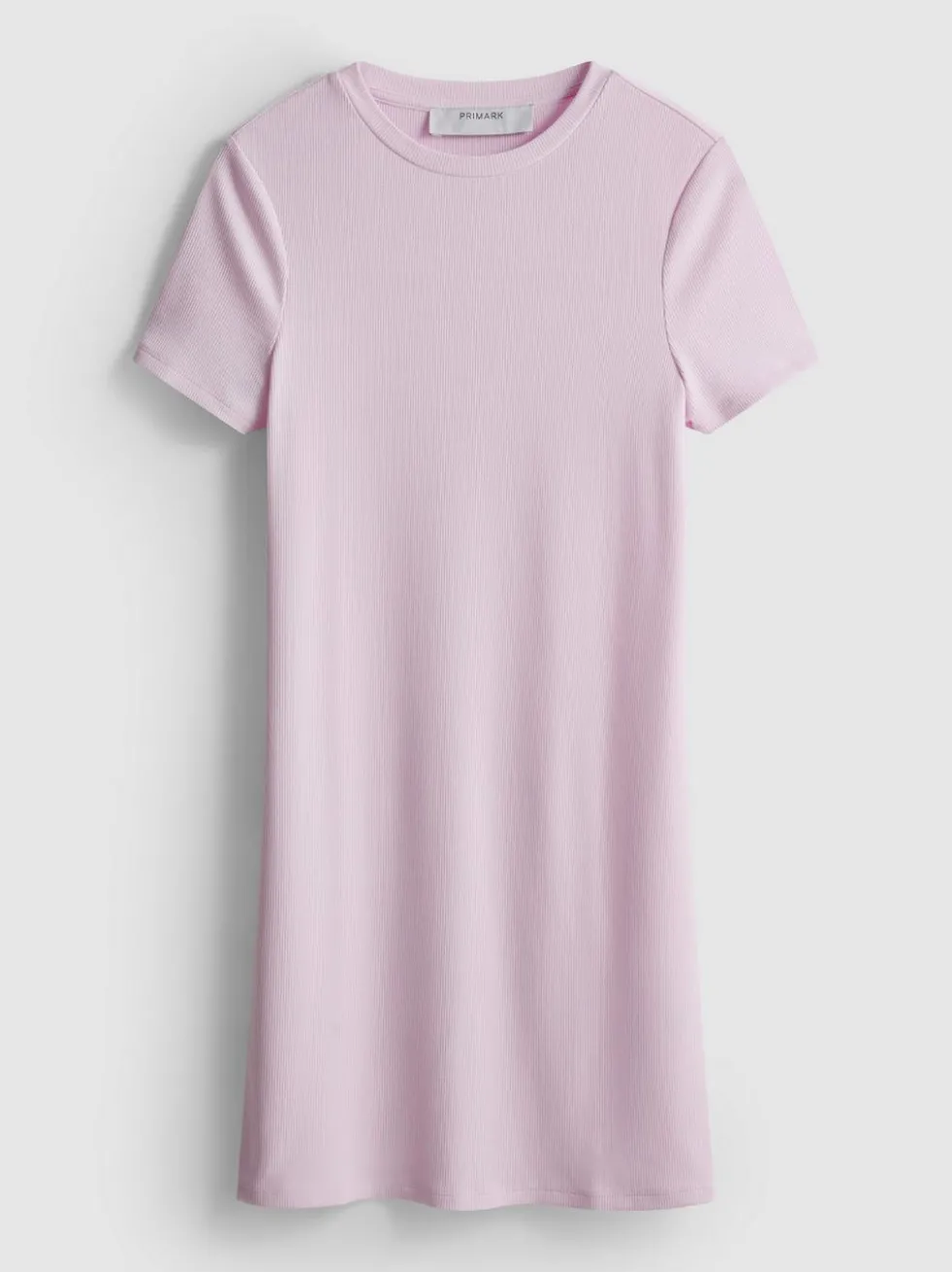 Geripptes Bodycon-T-Shirt-Kleid in Minilänge