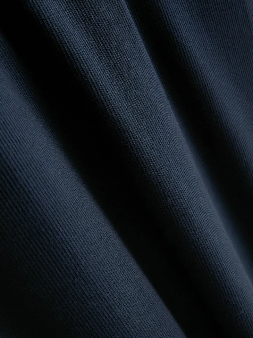 Geripptes Midikleid mit integriertem BH