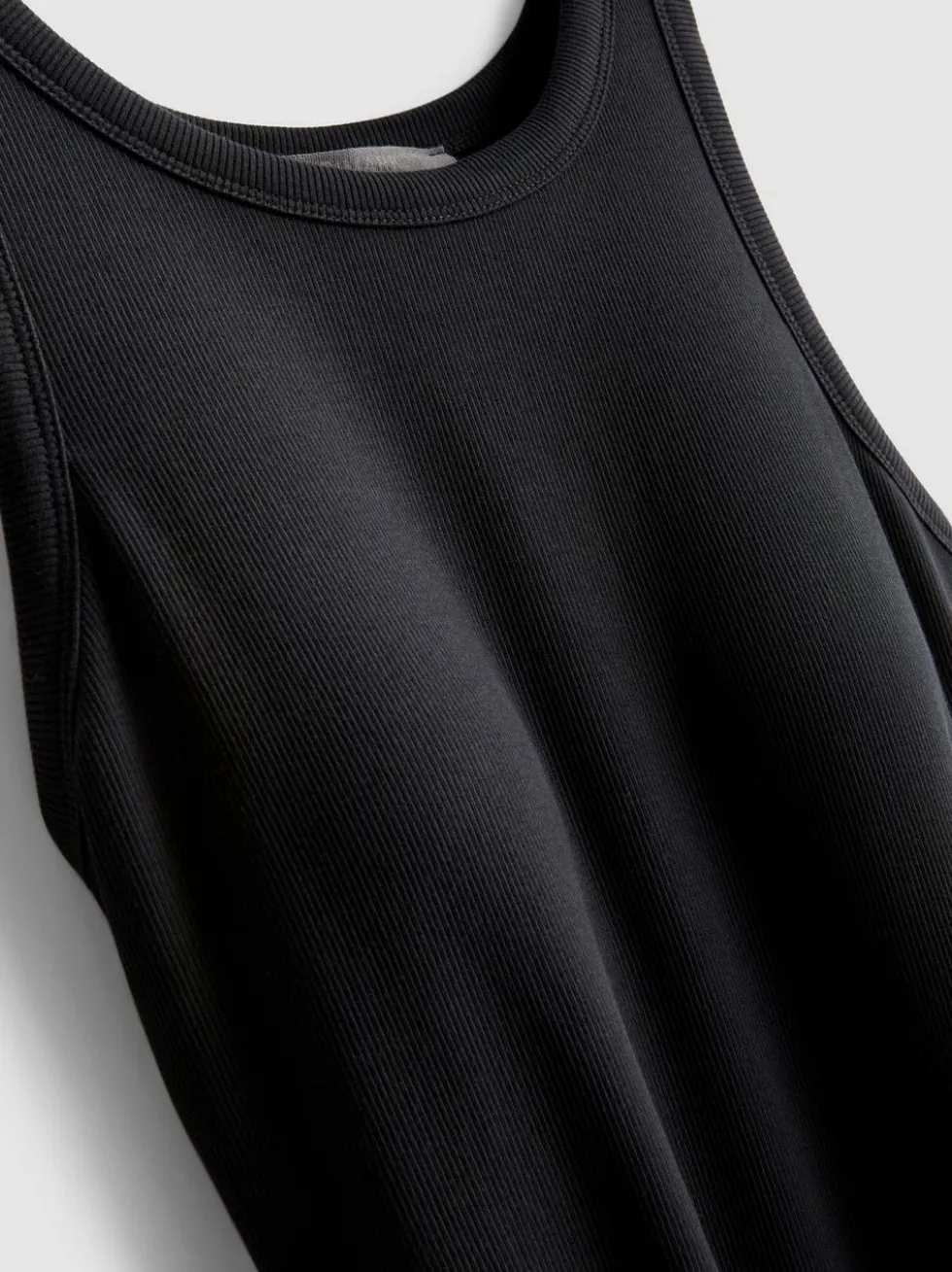 Geripptes Midikleid mit integriertem BH