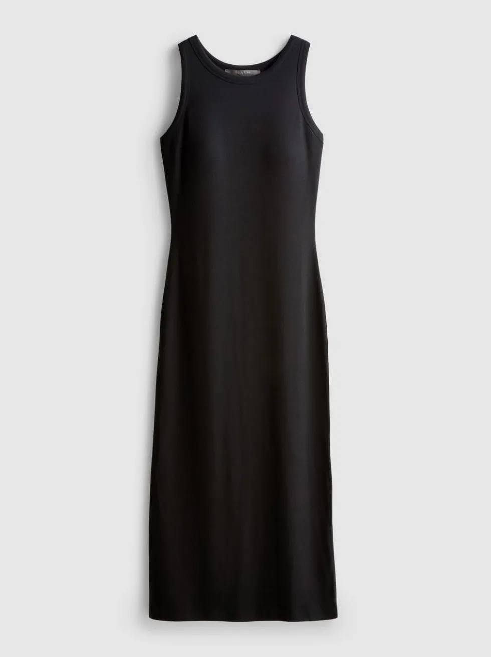 Geripptes Midikleid mit integriertem BH
