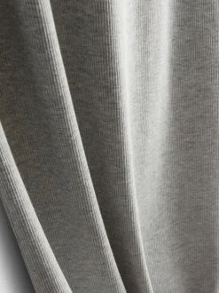 Geripptes Midikleid mit integriertem BH