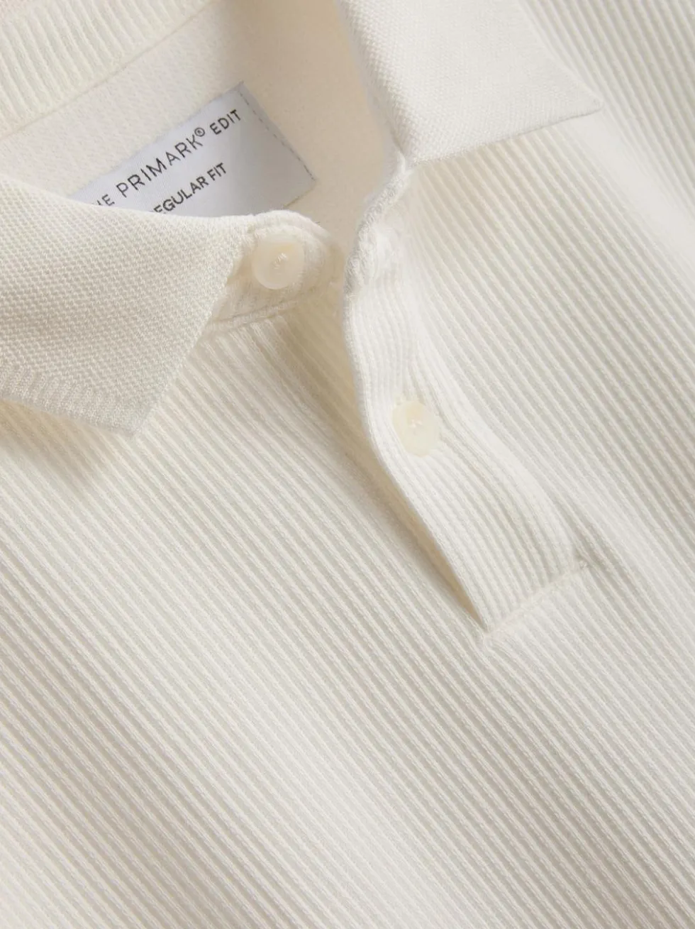 Geripptes „The Edit“ Poloshirt