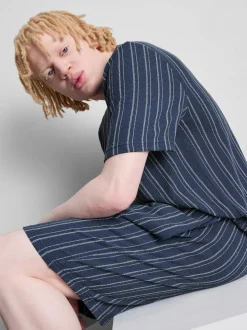 Gestreifte Schlafanzugshorts