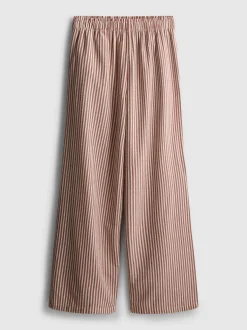 Gestreifte Seersucker-Hose aus Baumwolle
