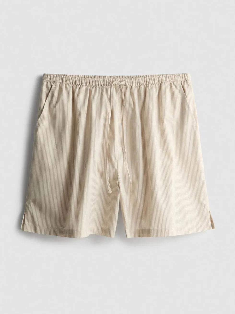 Gestreifte Shorts aus Baumwollpopeline