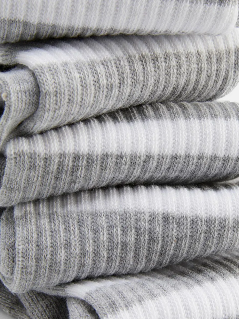 Gestreifte Sportsocken, 5er-Pack