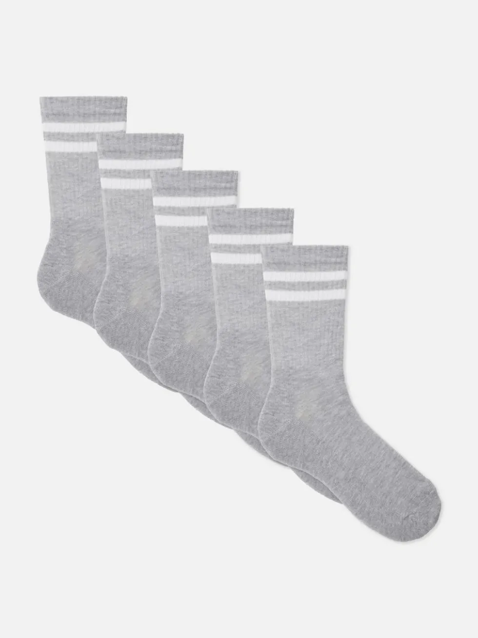 Gestreifte Sportsocken, 5er-Pack