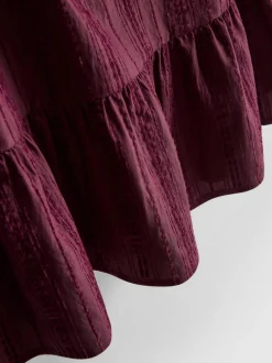 Gestreiftes Tanktop mit Schößchen
