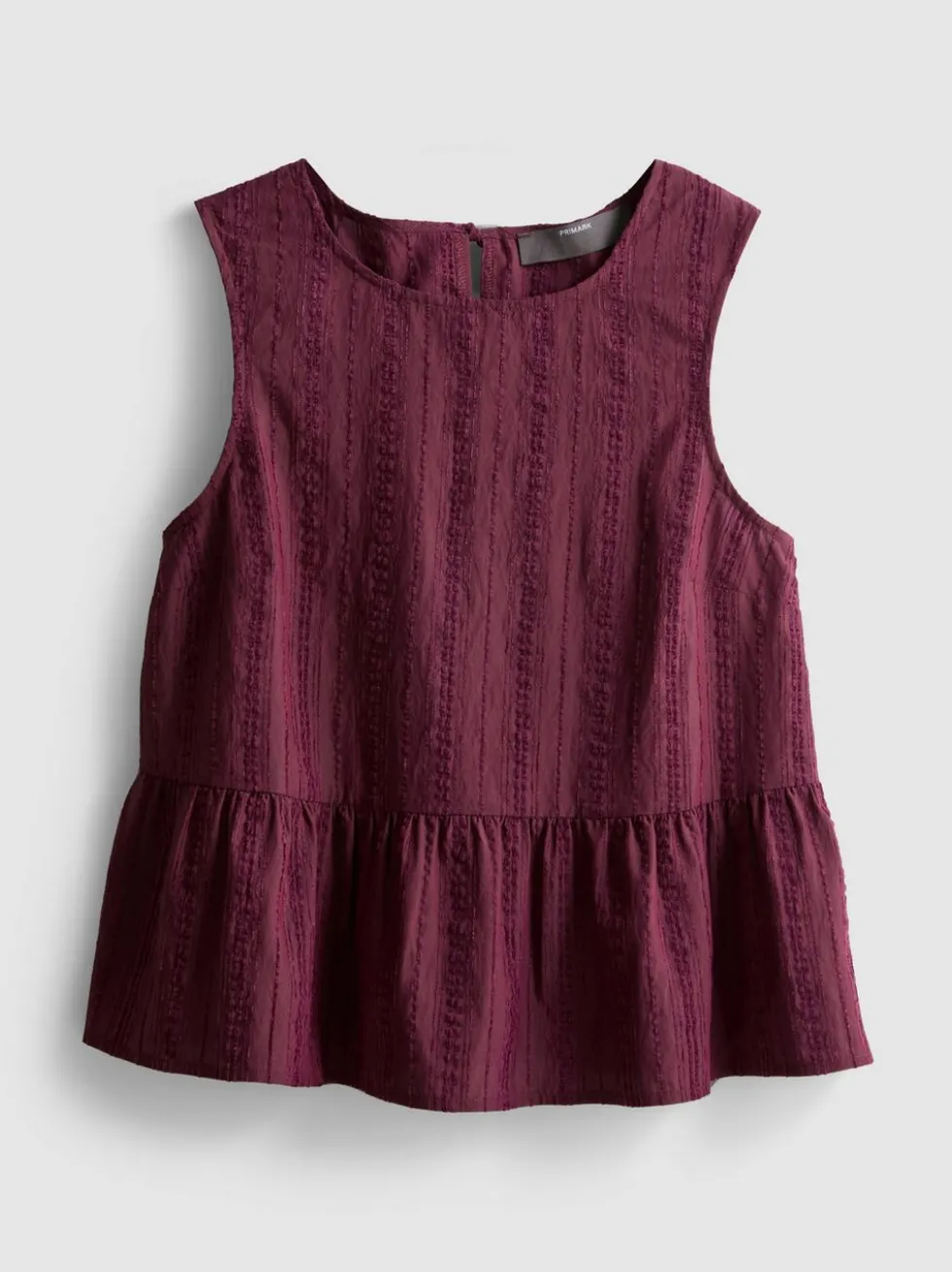 Gestreiftes Tanktop mit Schößchen