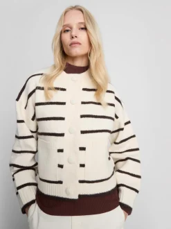 Gestrickter Bomber-Cardigan
