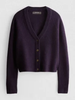 Gestrickter Cardigan mit V-Ausschnitt