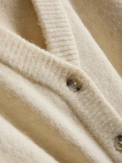 Gestrickter Cardigan mit V-Ausschnitt