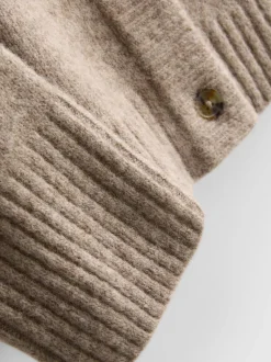 Gestrickter Cardigan mit V-Ausschnitt