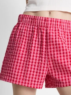 Gewebte Schlafanzugshorts aus Baumwolle