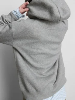Grafik-Hoodie aus Baumwollmischung