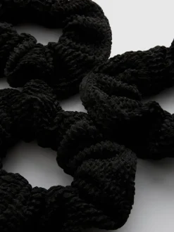 Haargummis in Knitteroptik, 3er-Pack