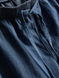 Haremshose aus Baumwoll-Denim